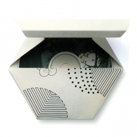 Range CD origami Alvéoles de Studio Lo sur LaCorbeille.fr