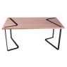 Rectangular table Sangle in solid oak and metal