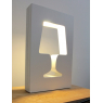 Lampe de chevet blanche Outlight en chêne ou blanc laqué sur LaCorbeille.fr