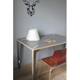 Table / Bureau design gris "Série X" design Benjamin Faure sur LaCorbeille.fr