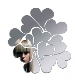 Miroir mural Coeurs I Love me Ich & Kar pour Domestic sur LaCorbeille.fr