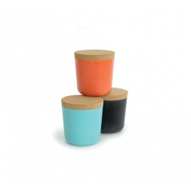 Set de 3 petits bocaux avec couvercle en liège de la marque Ekobo sur LaCorbeille.fr