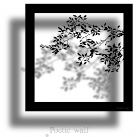 Sticker frame shadow Branch