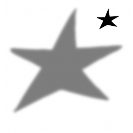 Sticker shadow Star