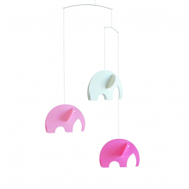 Mobile Elephant Pastel de la marque Flensted sur LaCorbeille.fr