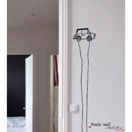 Sticker Voiture de la Collection Les Tout Là Haut sur LaCorbeille.fr