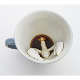 Porcelain T-Rex cup