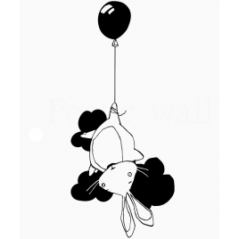 Sticker "Le pied en l'air" de la collection Poetic wall 2017 sur LaCorbeille.fr