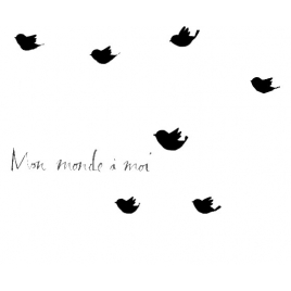 Set de stickers Mon Monde à Moi de la collection Poetic Wall 2017 sur LaCorbeille.fr