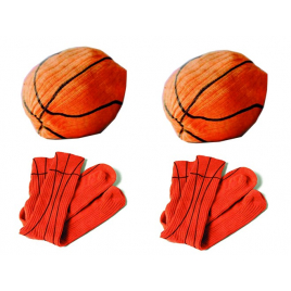 Chaussettes ballon de basket - Par 2 paires