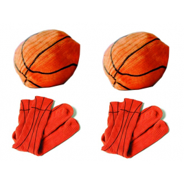 Chaussettes ballon de basket sur La Corbeille.fr - Design L'Air de Rien