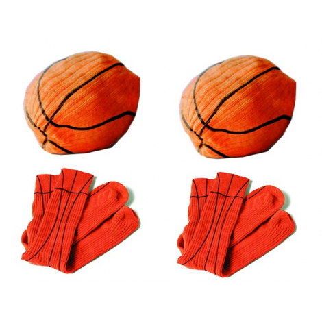 Chaussettes ballon de basket sur La Corbeille.fr - Design L'Air de Rien