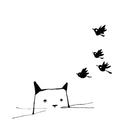 Sticker L'Air de Rien de la collection Poetic Wall du duo Mel et Kio sur LaCorbeille.fr