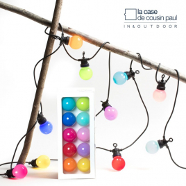 "Guinguette" outdoor light garland by La Case de Cousin Paul