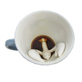 Porcelain T-Rex cup
