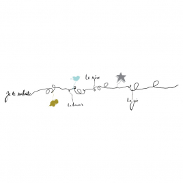 Sticker of garland " La Charmeuse"