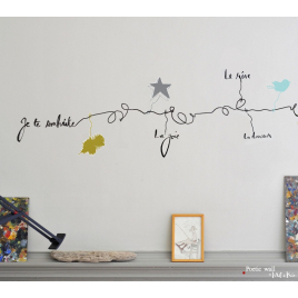 Sticker of garland " La Charmeuse"