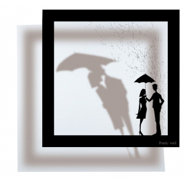 Sticker frame shadow "Rain of Love"