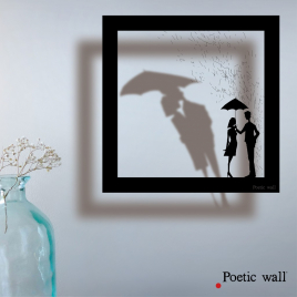 Sticker frame shadow "Rain of Love"