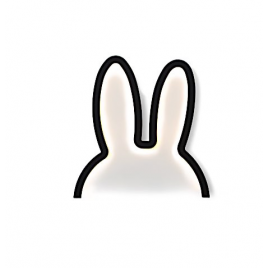 Applique Led Lapin en noir