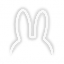 Applique Led Lapin en blanc