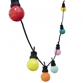 "Guinguette" outdoor light garland by La Case de Cousin Paul