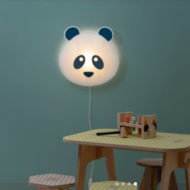 Blue Panda wall light