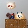 Red Raccoon wall light