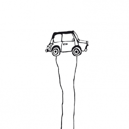 Les Tout Là Haut - La Voiture en noir ou en blanc