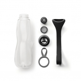 Charcoal filter bottle with infuser Eau Duo