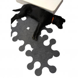 Felt carpet "Molecule" x6 pieces