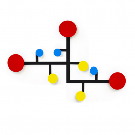 Patère modulable Piet 3 éléments