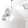 Grande suspension noire Light Cage design Jocelyn Deris sur LaCorbeille.fr