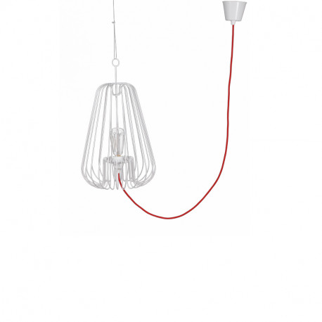 Luminaire design Suspension design blanche Light Cage design Jocelyn Deris sur LaCorbeille.fr