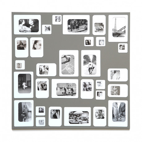 Grand pêle-mêle cadre photo design avec magnets M30 Presse Citron sur LaCorbeille.fr