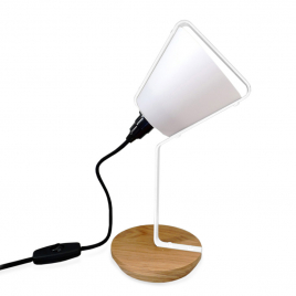 Luminaires design bois Petite lampe Cône - Design Jocelyn Deris sur LaCorbeille.fr