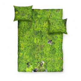 Ensemble housse de couette et taie (s) d'oreiller décor Mousse par Foonka sur LaCorbeille.fr