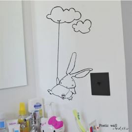 Sticker Lapin nuage / Cloud rabbit