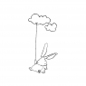 Sticker Lapin nuage / Cloud rabbit