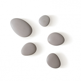 Pebble coat hook in porcelain X5