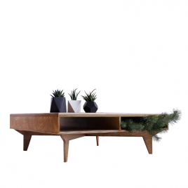 Table basse carrée en bois Boomba sur LaCorbeille.fr