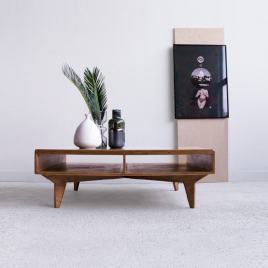 Table basse carrée en bois Boomba sur LaCorbeille.fr