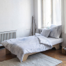 Bed linen "Snow" for 1 or 2 places by the brand Hayka on LaCorbeille.fr