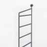 STRING shelf in white with grey sides - Depth 20cm