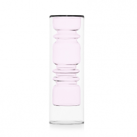 Pink Vase "Rings" by Ichendorf Milano