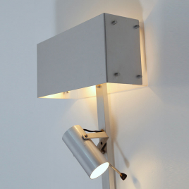 Wall lamp with adjustable spotlight by Pierre Vandel