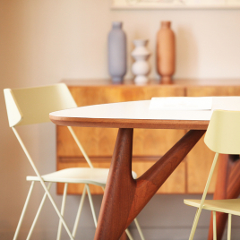 TED ONE table in white