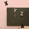 Set of 3 Alphabet X Y Z Wall Hooks