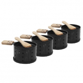 Set of 4 raclette by candle