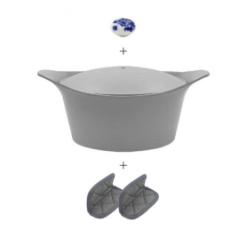 L'incroyable Cocotte Grise 24 cm